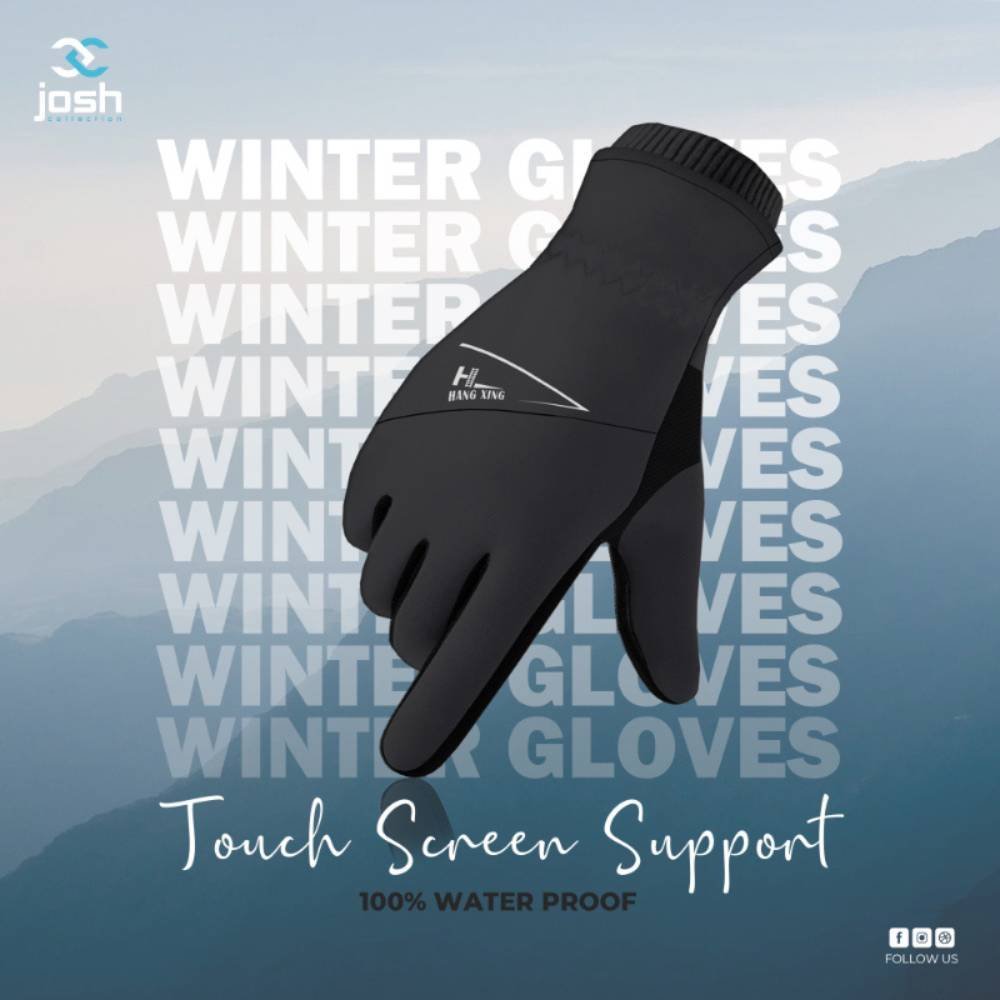 Men's Hand Gloves - Black