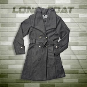 Womens Long Coat- Deep Gray