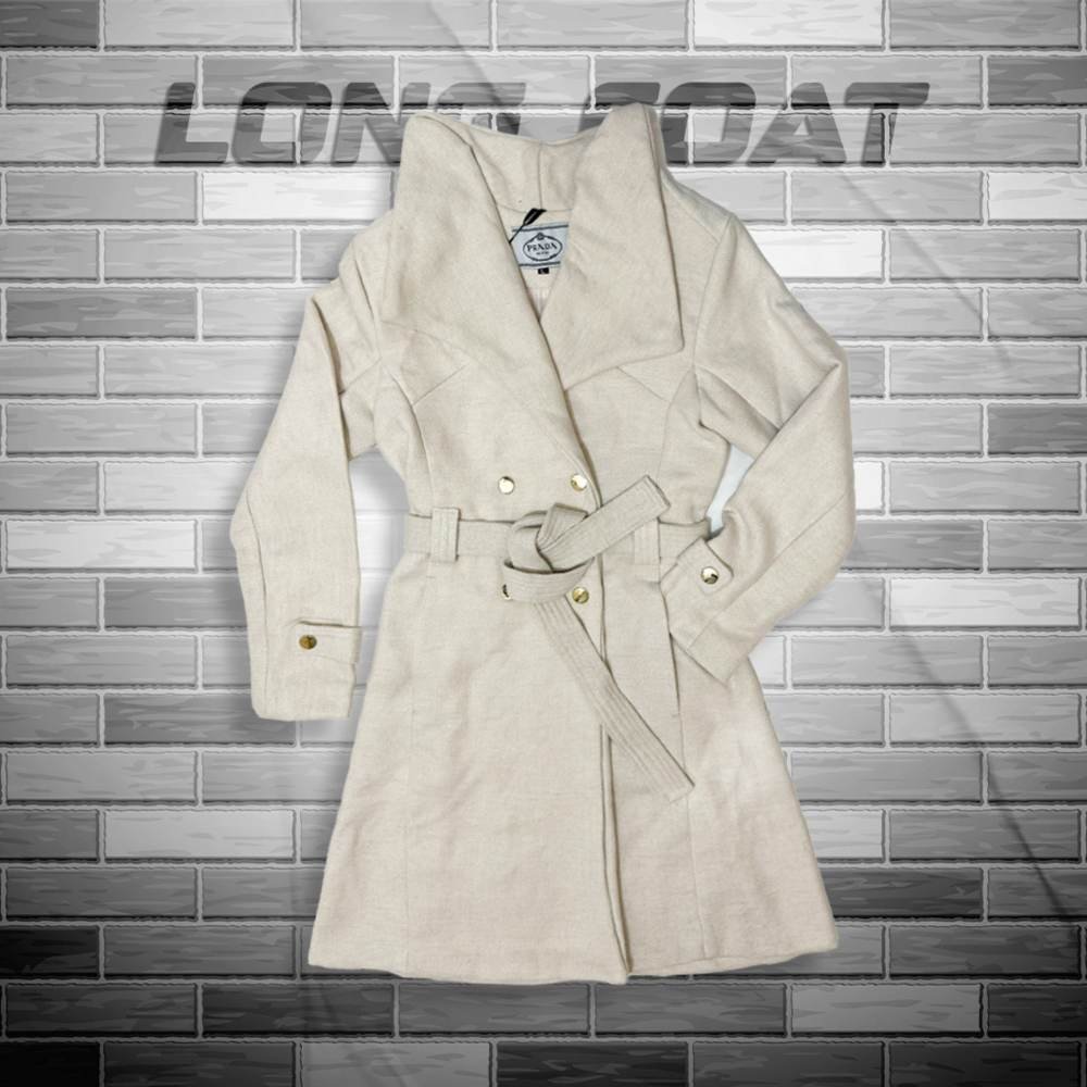 Womens Long Coat- Off white