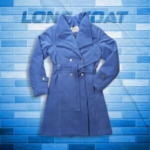 Womens Long Coat- Sky Blue