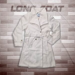 Womens Long Coat- White