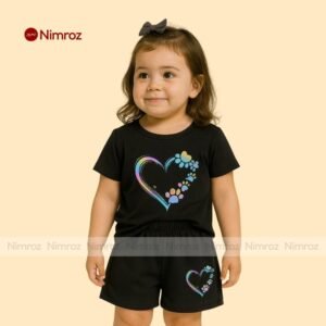 Kids T-shirt And Pant Set For Girls-202